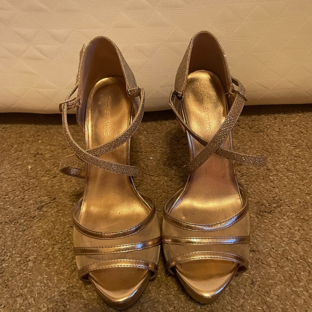 Gold heels
